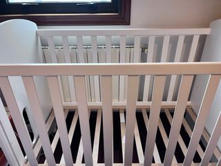 Cuna Micuna blanca mas colchón ecus kids