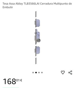 Tesa Assa Abloy TLB3566LAI Cerradura Multipunto de Embutir