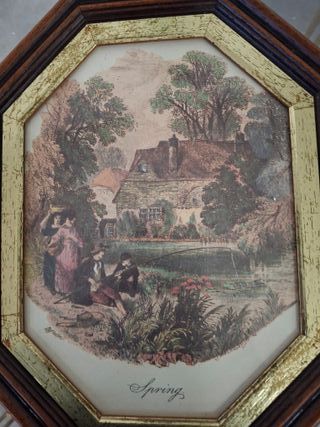 Cuadro Primavera casa rural pesca