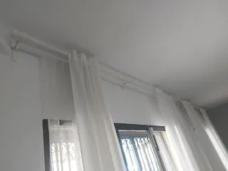 Barras de cortina blancas varias medidas