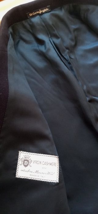 Abrigo azul de lana DUSTIN .Corte Ingles.