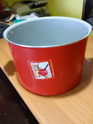 SET DI 3 PENTOLE VINTAGE ROSSE