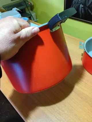 SET DI 3 PENTOLE VINTAGE ROSSE