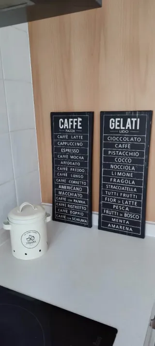 2 Cuadros Decorativos Caffè y Gelati
