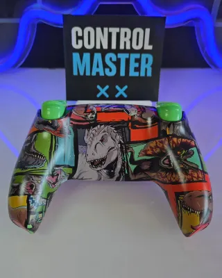 Mando PS5 Personalizado Dinosaurios