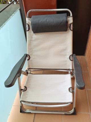 Silla de playa plegable reclinable