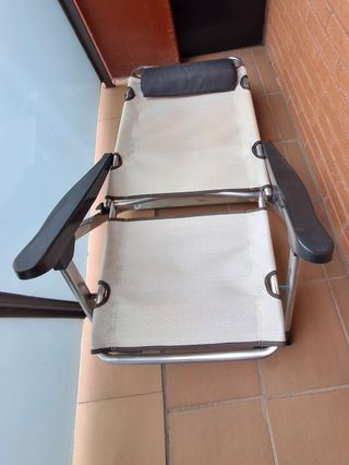 Silla de playa plegable reclinable