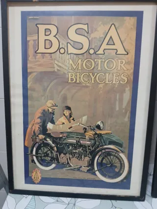 Cuadros antiguos de coches y motos