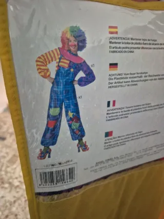 Disfraz Payaso Mujer Talla XS