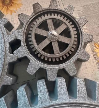 Orologio ingranaggi grigio 57x58cm