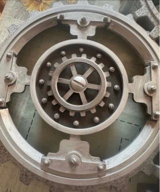 Orologio ingranaggi grigio 57x58cm