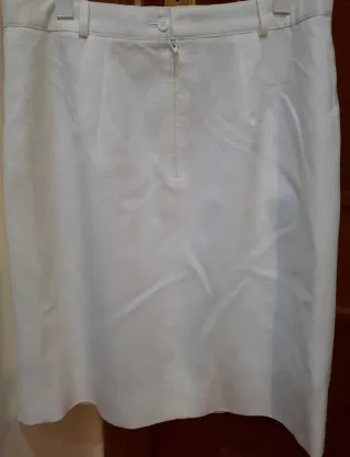 Falda Lino Mujer Talla L