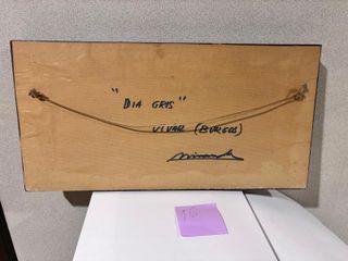 Pintura original Vivar Día gris firmada