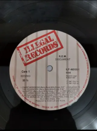 R.E.M. Document Vinilo LP Original España