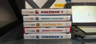 Nintendo 3DS XL Negra + 5 Juegos Pokemon