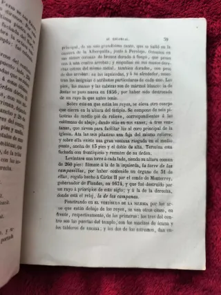 Libro antiguo sobre El Escorial