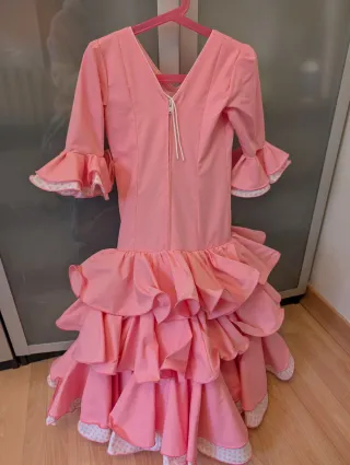 Traje de Gitana Niña Rosa