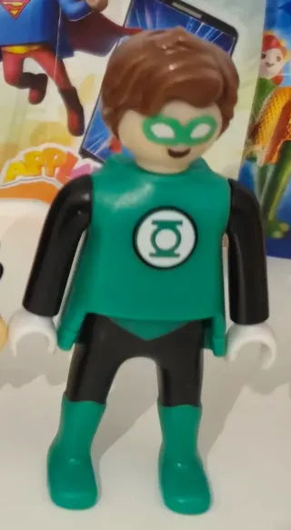 Playmobil Huevo Kinder Linterna Verde