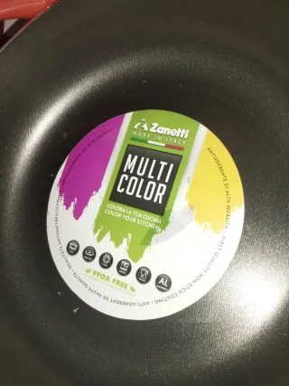 Set 6 padelle antiaderenti arancio