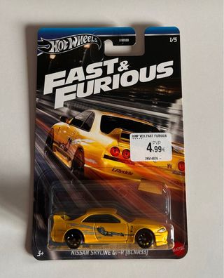 Hot Wheels Nissan Skyline GT-R R33 Fast & Furious