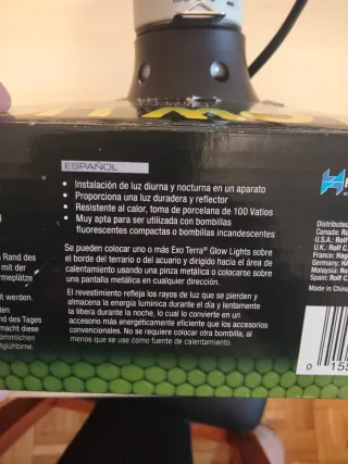 Lámpara Exo Terra Glow Light terrario repriles