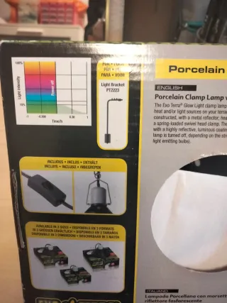 Lámpara Exo Terra Glow Light terrario repriles