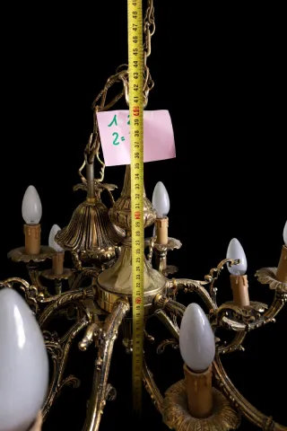 Lámpara de techo vintage dorada