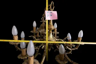 Lámpara de techo vintage dorada