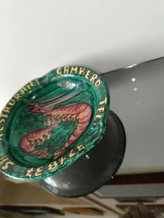 Posacenere Gambero Ristorante Ceramica