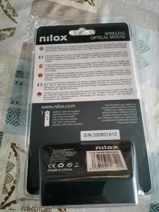 Ratón inalámbrico Nilox óptico