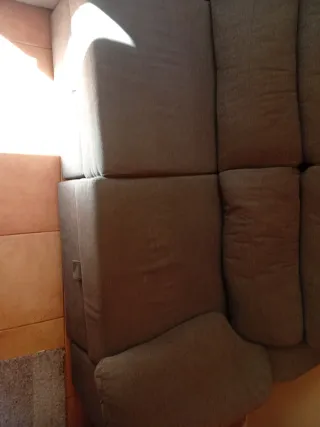 Sofá Cama Gris Tela