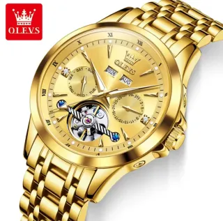 Reloj OLEVS Automático Dorado Hombre
