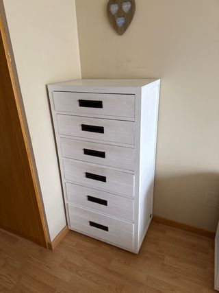 Cajonera Banak Madera Blanca.