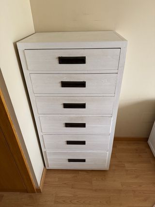 Cajonera Banak Madera Blanca.