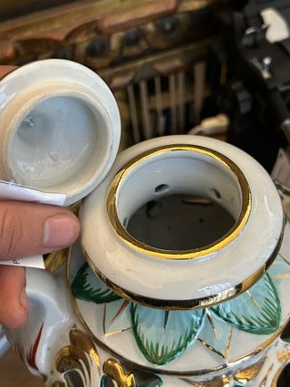 Gran Tibor Capodimonte -Jarrón