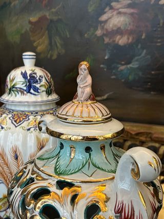 Gran Tibor Capodimonte -Jarrón