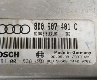 Centralita motor audi 8d0907401c a4 berlina 433391
