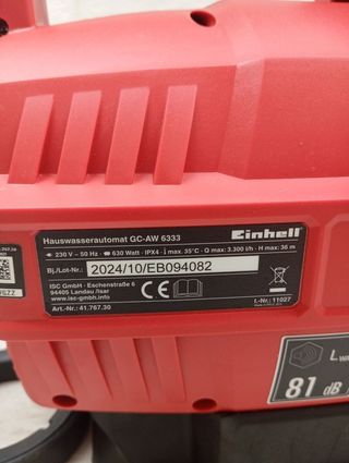 Bomba agua Einhell GC-AW 6333