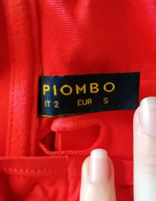 Costume vita alta rosso Piombo S/M