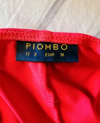 Costume vita alta rosso Piombo S/M