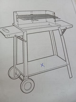 Barbacoa de metal Aktive 52973