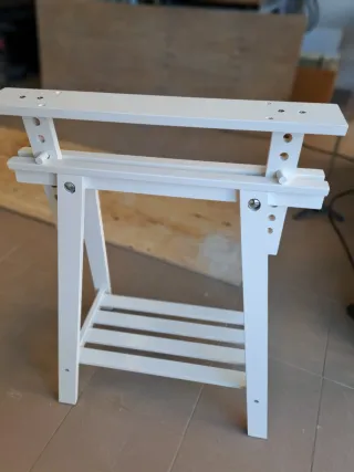 Caballete regulable blanco