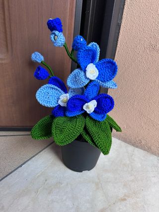 Orchidea uncinetto decorativa