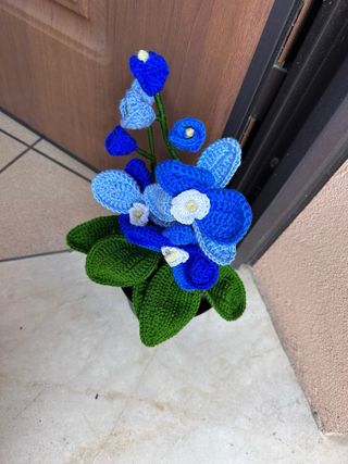 Orchidea uncinetto decorativa