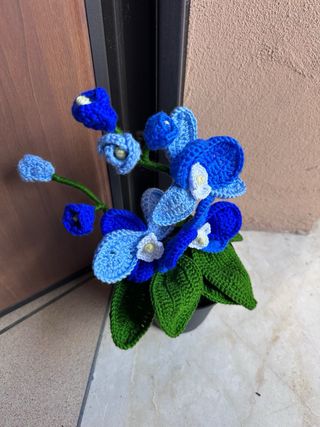 Orchidea uncinetto decorativa