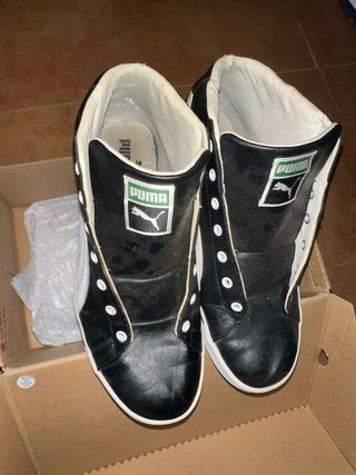 Puma Court Mid Zapatillas Negras y Blancas