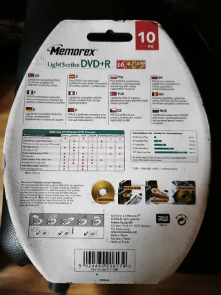 Memorex DVD+R LightScribe 10 PK