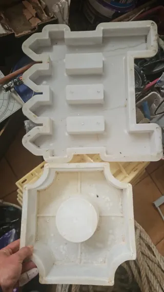 Molde para barandilla y adoquines cesped hormigon