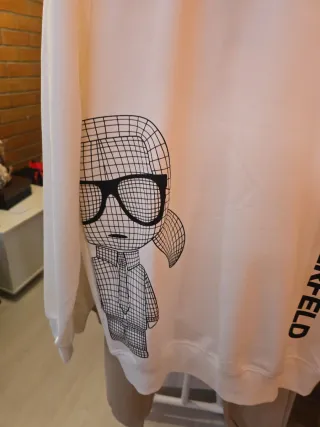 Sudadera Karl Lagerfeld Blanca Talla M