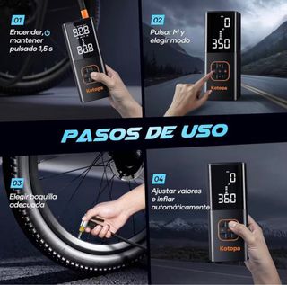 Compresor Aire Portátil 3 en 1 SIN ABRIR